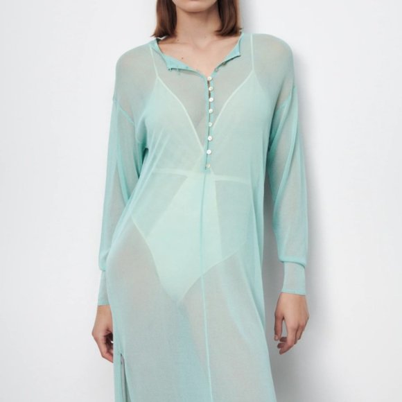 Zara Limited Edition Semi Sheer Knit Tunic - Picture 4 of 4
